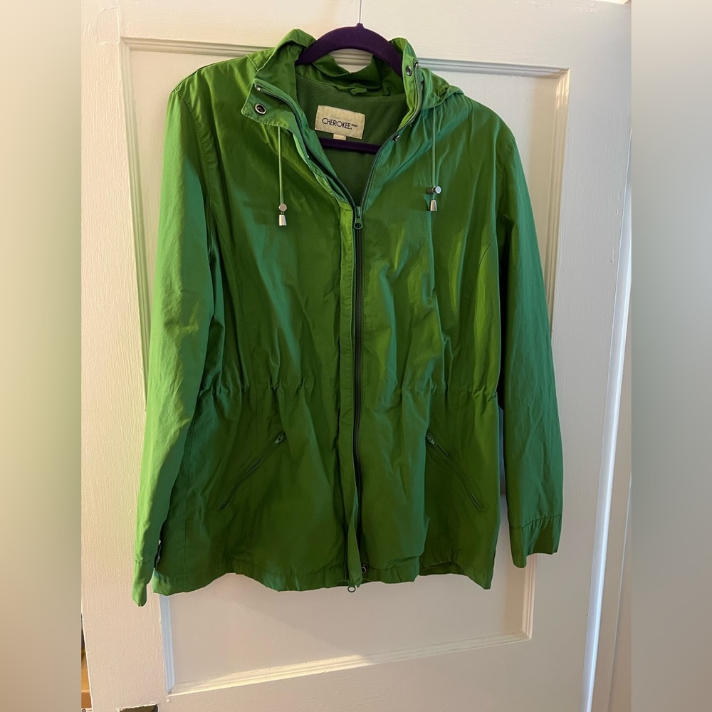 Cherokee Women's Vintage Spring Green Utility Jacket